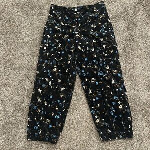 ANTHROPOLOGIE Carson floral barrel pants